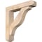 Ekena Millwork Funston Craftsman Smooth Bracket w/ Offset Brace, Douglas Fir, 5 1/2"W x 26"D x 26"H BKT0604X26X26FST04SDF - alternate 1